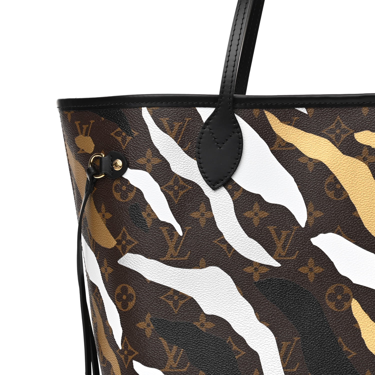 Louis Vuitton X LOL Monogram Neverfull MM Gold Silver 14 of 21