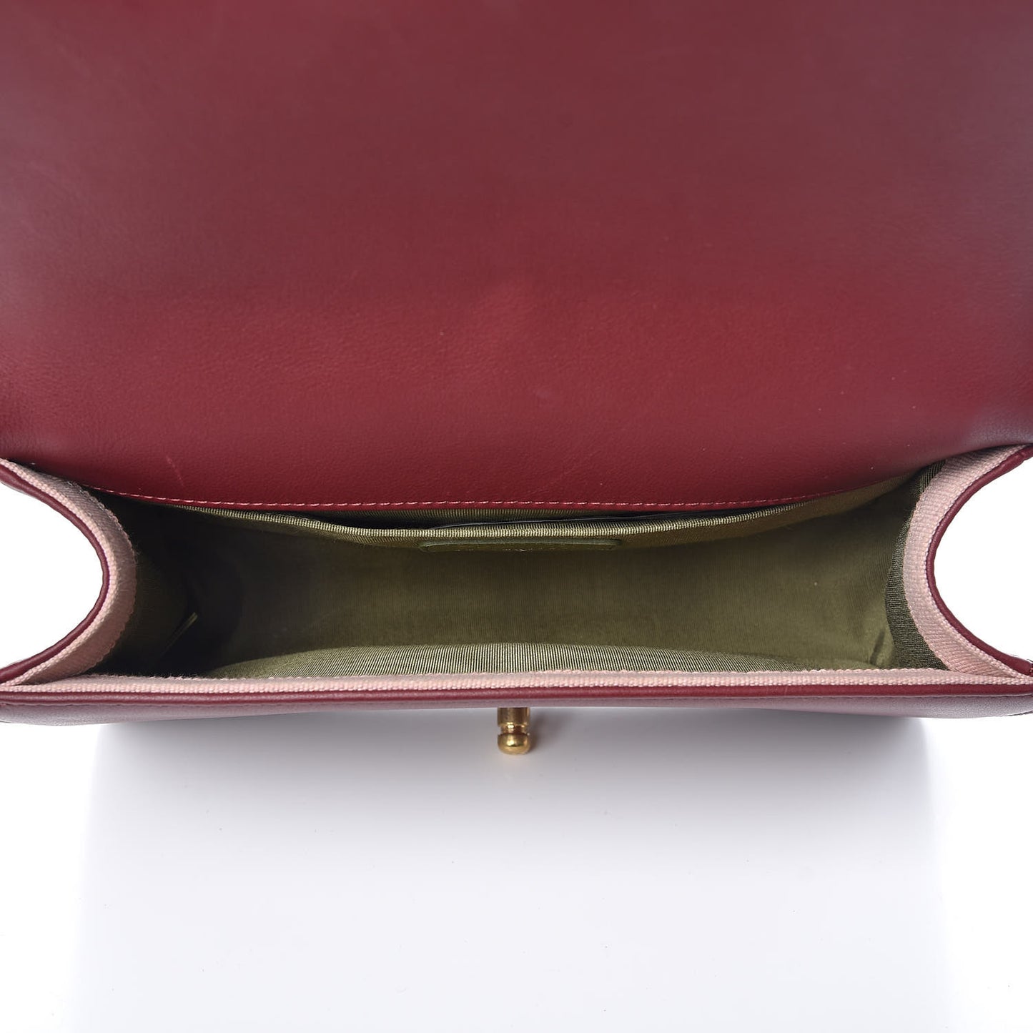 Calfskin Quilted Medium Boy Flap Burgundy