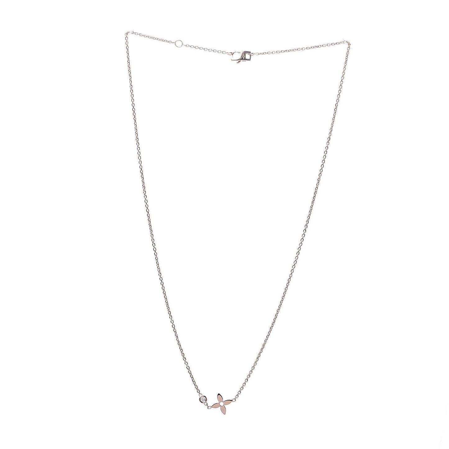 18K Pink Gold Diamond Idylle Blossom Pendant Necklace