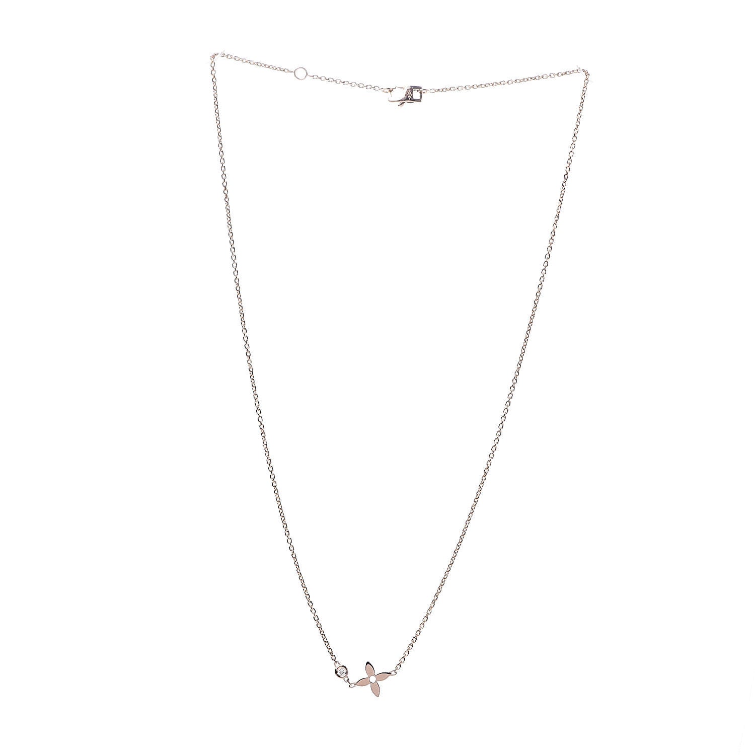 Louis Vuitton 18K Pink Gold Diamond Idylle Blossom Pendant Necklace 3 of 6
