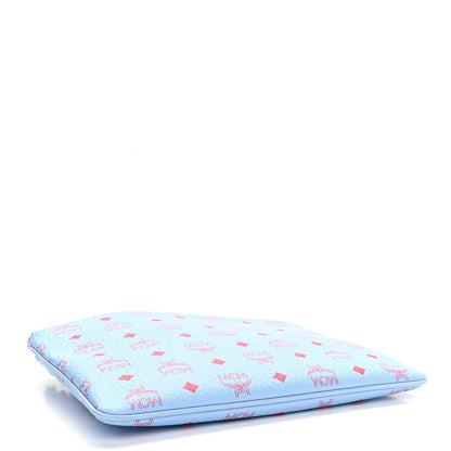 MCM Visetos Original Medium Pouch Light Blue Red 4 of 10