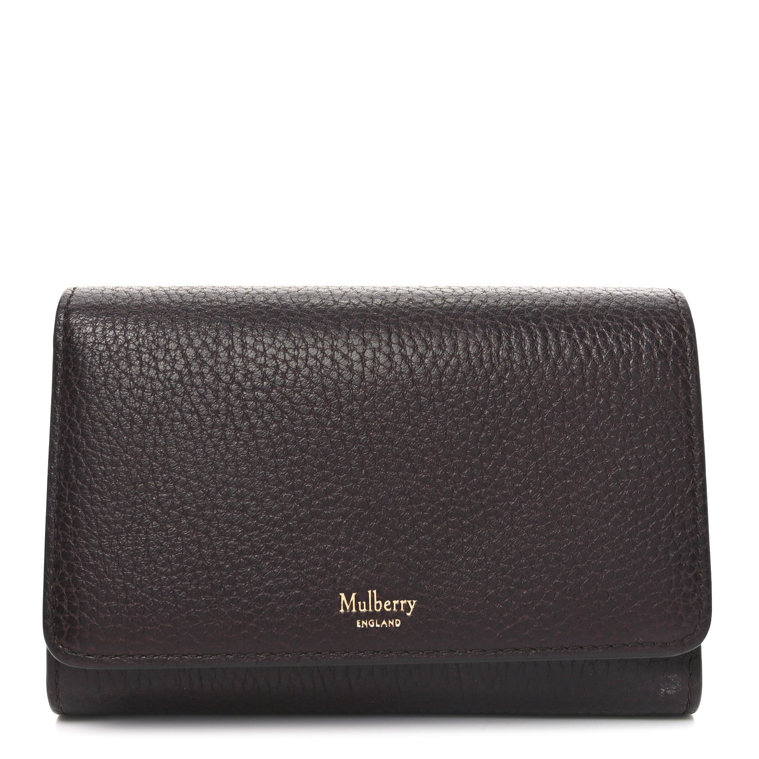 Mulberry Small Classic Grain Medium Continental French Wallet Oxblood 1 of 8