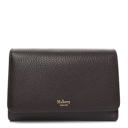 Mulberry Small Classic Grain Medium Continental French Wallet Oxblood 1 of 8