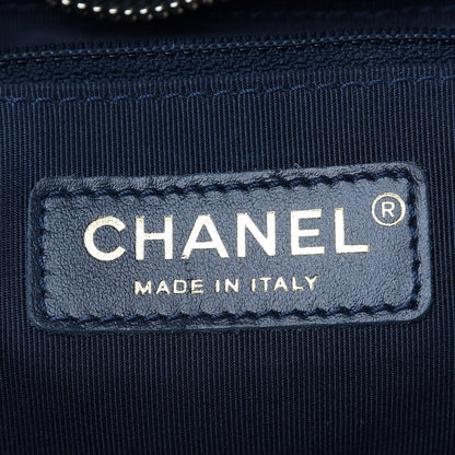 Chanel Calfskin Quilted Coco Shelter Bowling Bag Navy 6 of 9