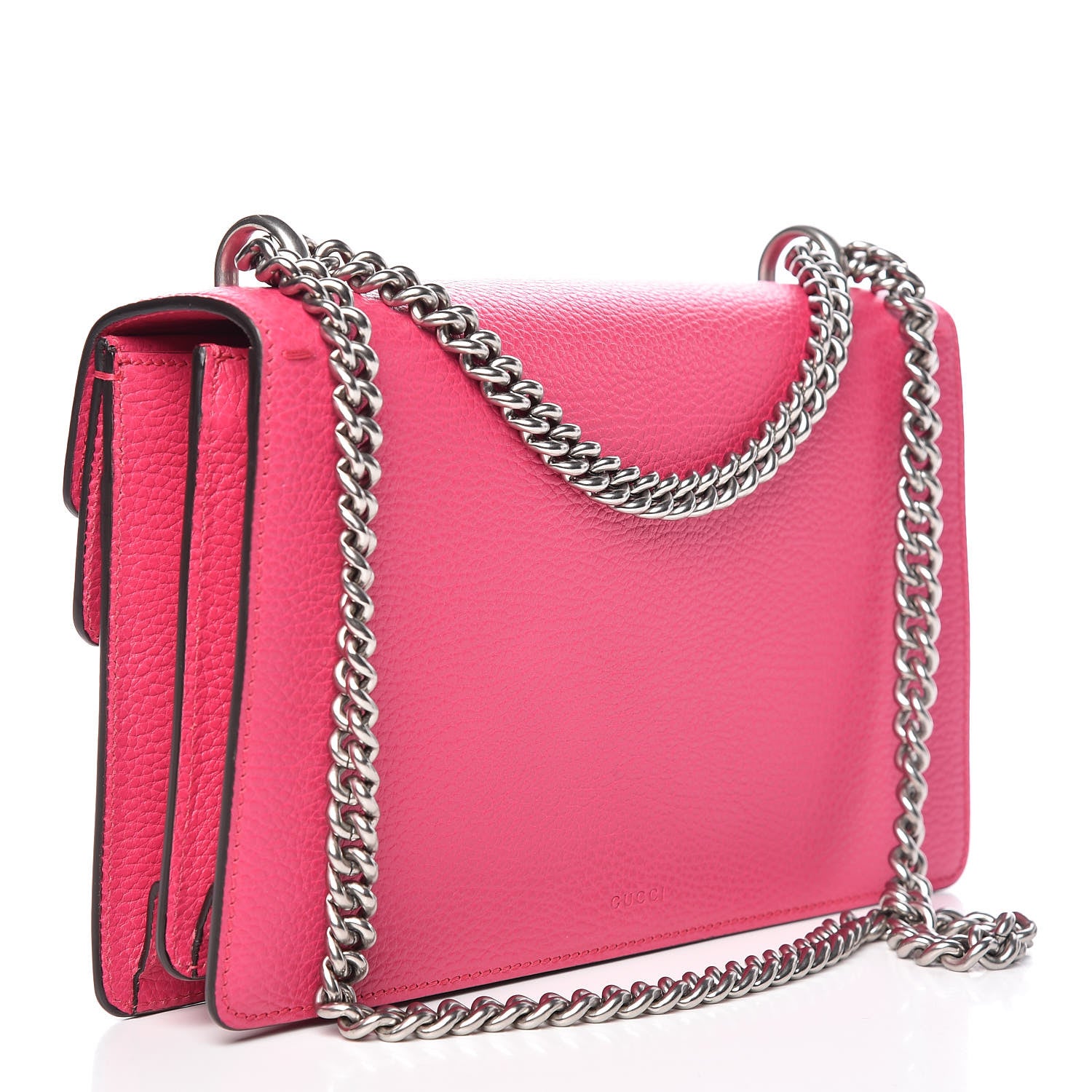 Gucci Pebbled Calfskin Embellished Guccify Small Dionysus Shoulder Bag Rosa 3 of 13