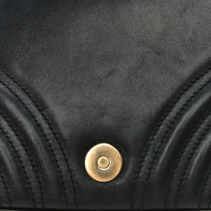 Gucci Calfskin Matelasse Pearly GG Marmont Chain Belt Bag Black 16 of 23