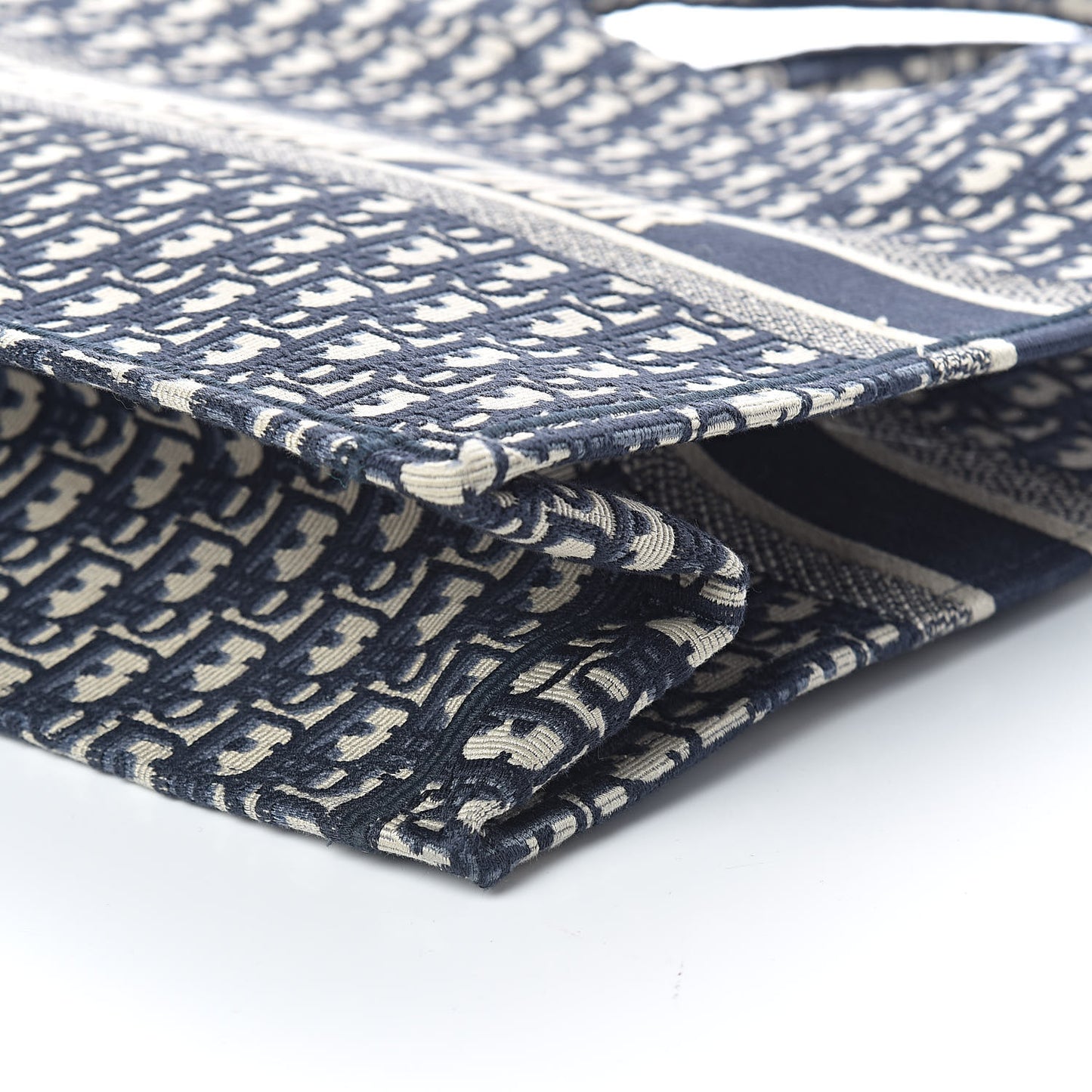 Oblique Book Tote Blue Multicolor