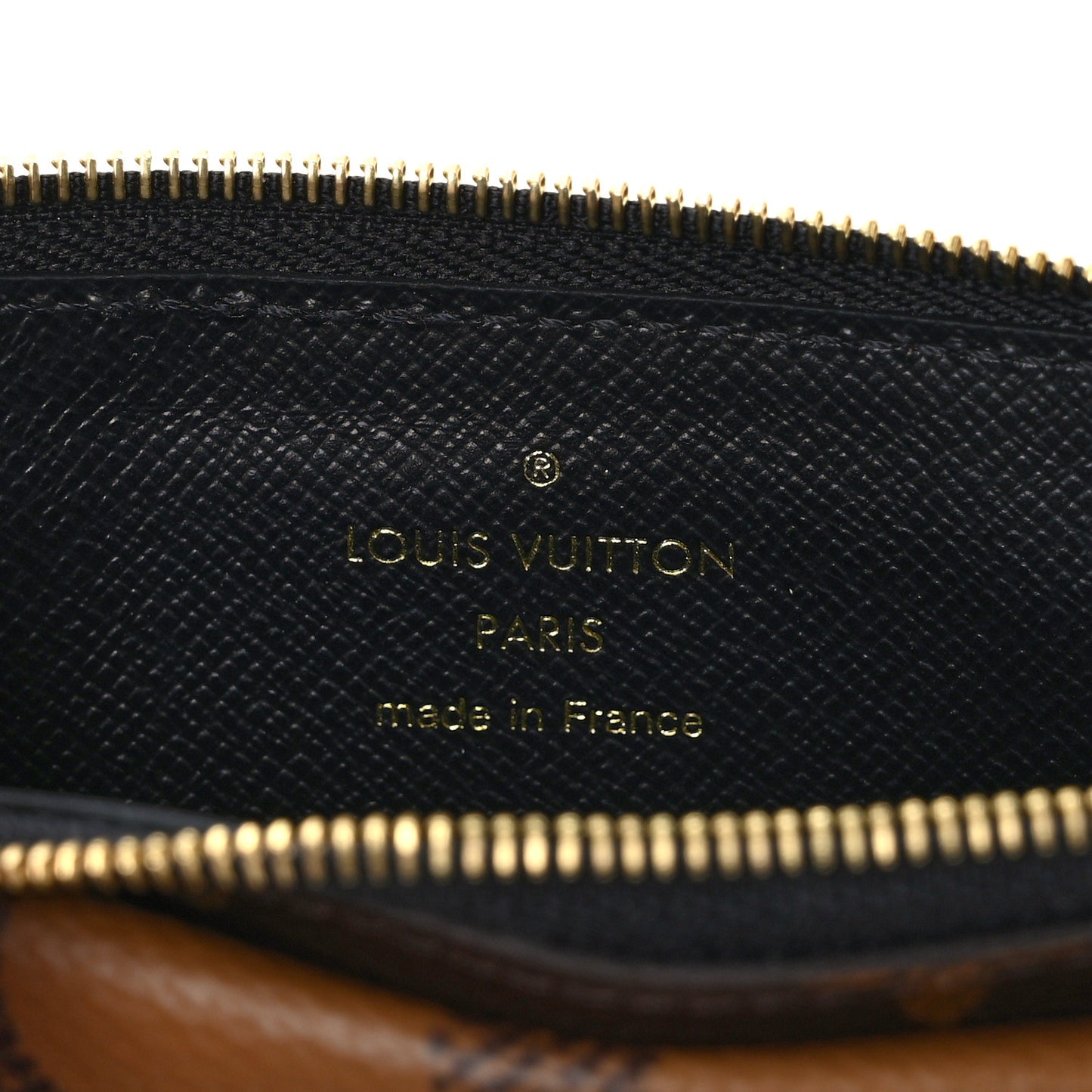 Reverse Monogram Recto Verso Card Holder Brown