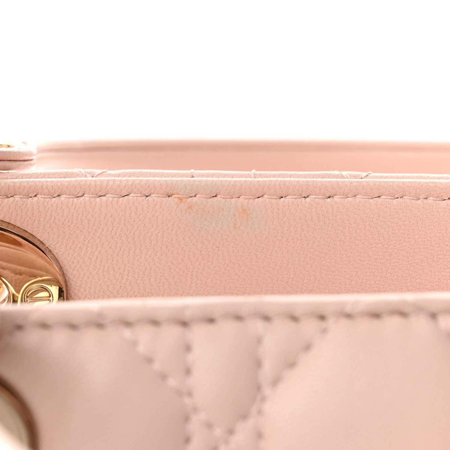 Christian Dior Lambskin Cannage Medium Lady Dior Light Pink 11 of 11