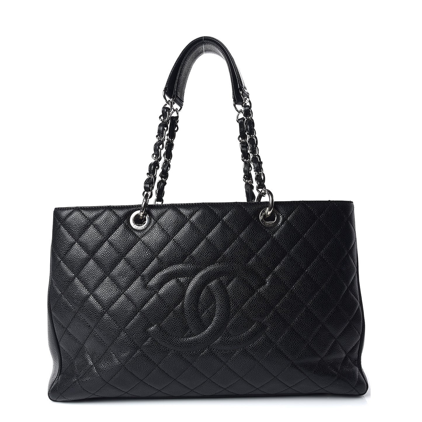 Caviar Quilted XL Grand Shopping Tote GST Black