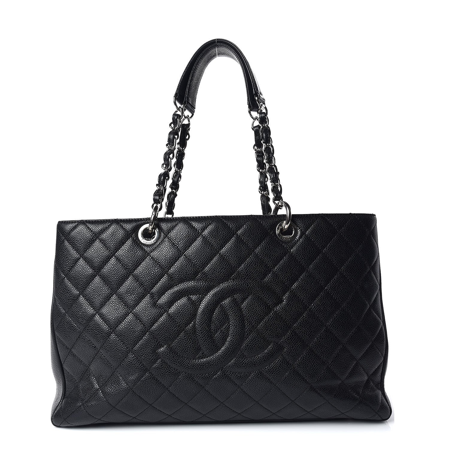 Chanel Caviar Quilted XL Grand Shopping Tote GST Black 1 of 17