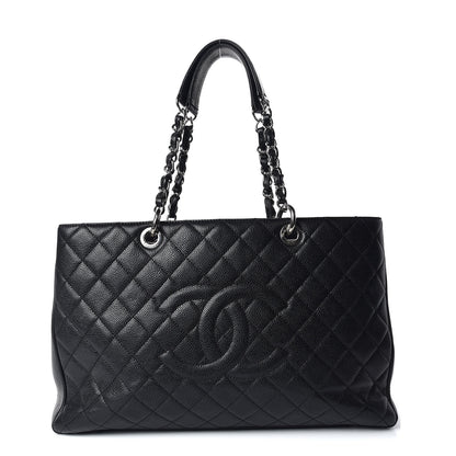 Chanel Caviar Quilted XL Grand Shopping Tote GST Black 1 of 17