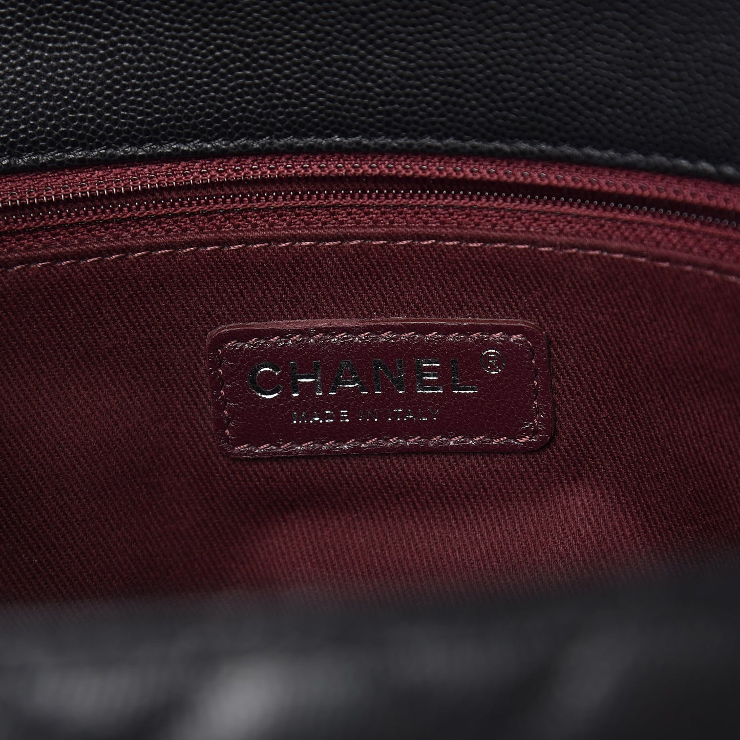 Caviar Quilted Medium Coco Handle Flap Black