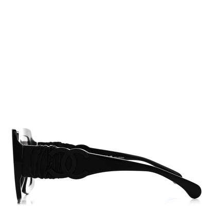 Chanel Acetate Calfskin Polarized Square Sunglasses 5474-Q Black 3 of 7