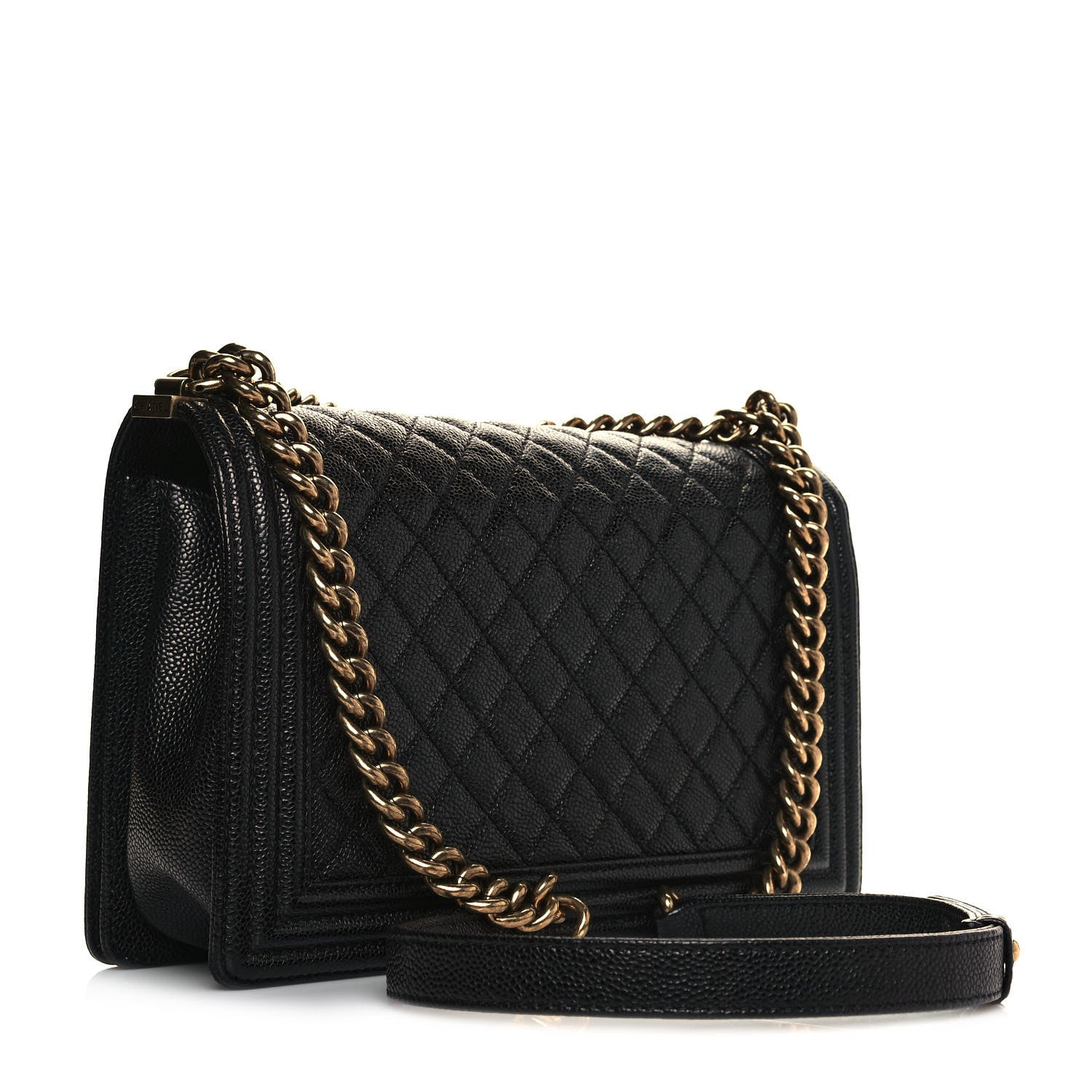 Chanel Caviar Quilted New Medium Boy Flap Black 2 of 13