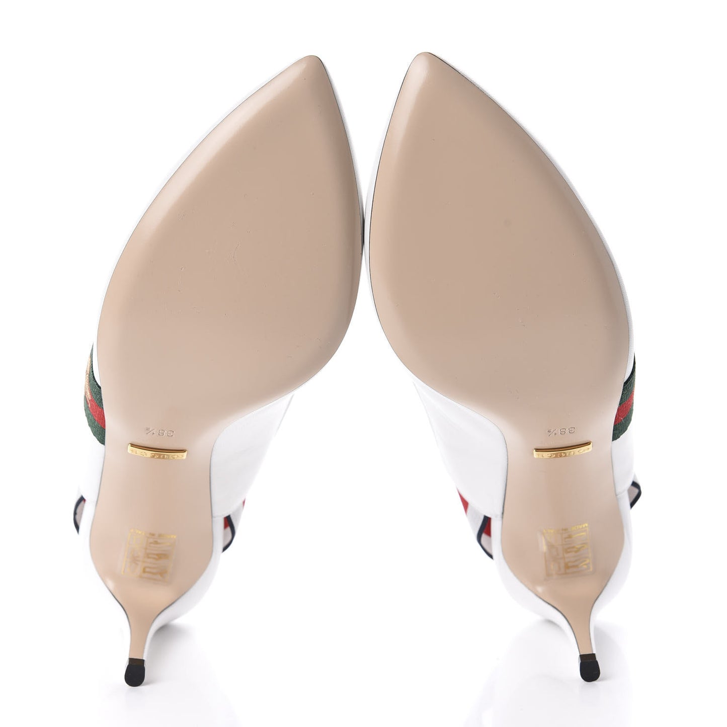 Malaga Kid Web Sylvie Mid Heel Slingback Pumps 38.5 White