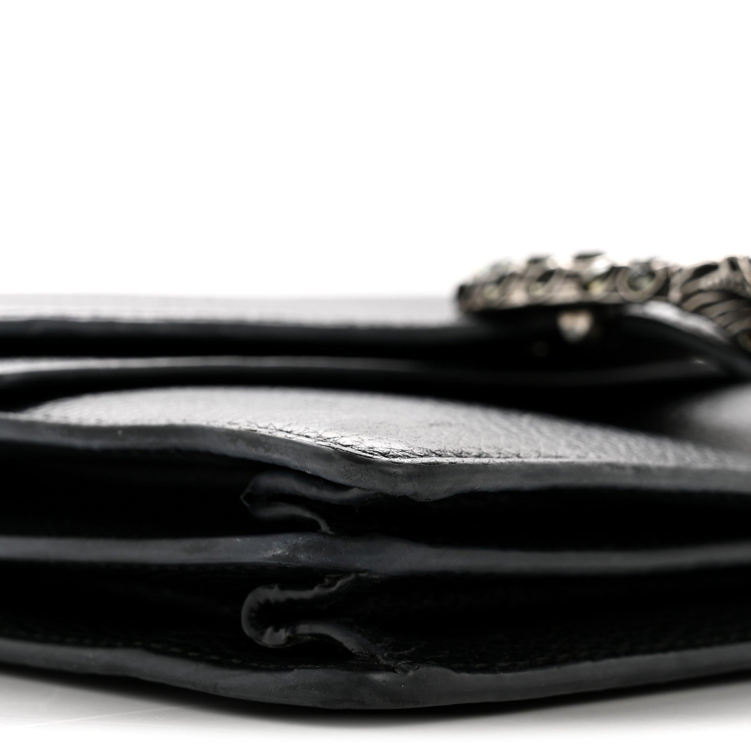 Gucci Pebbled Calfskin Small Dionysus Shoulder Bag Black 9 of 13