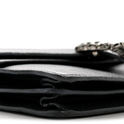 Gucci Pebbled Calfskin Small Dionysus Shoulder Bag Black 9 of 13