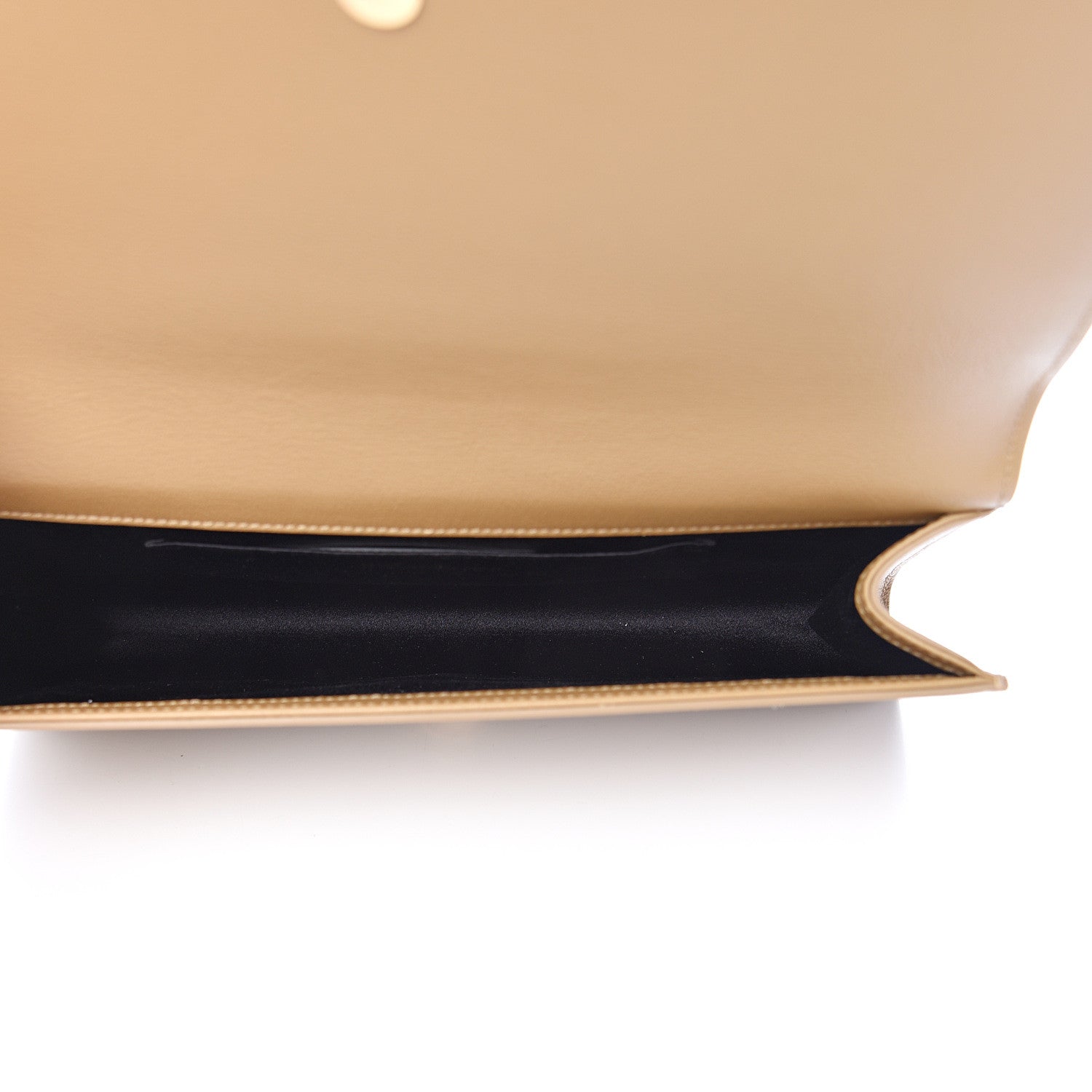 Saint Laurent Calfskin Monogram Large Belle De Jour Clutch Beige 4 of 6