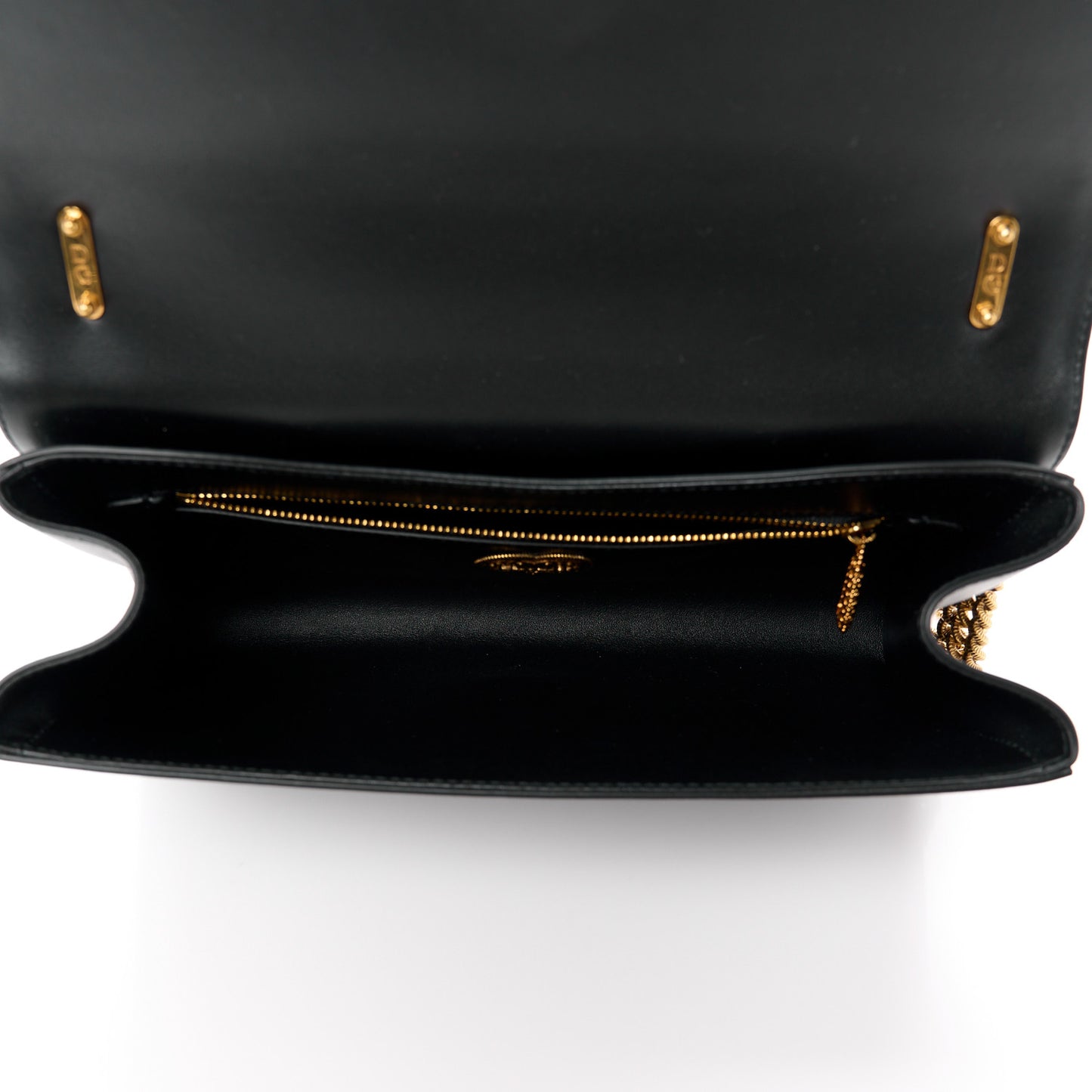 DOLCE & GABBANA Calfskin Medium Devotion Crossbody Bag Black