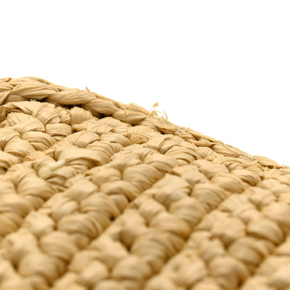 Prada Yarn Raffia Effect Crochet Brique Crossbody Bag Natural 12 of 13