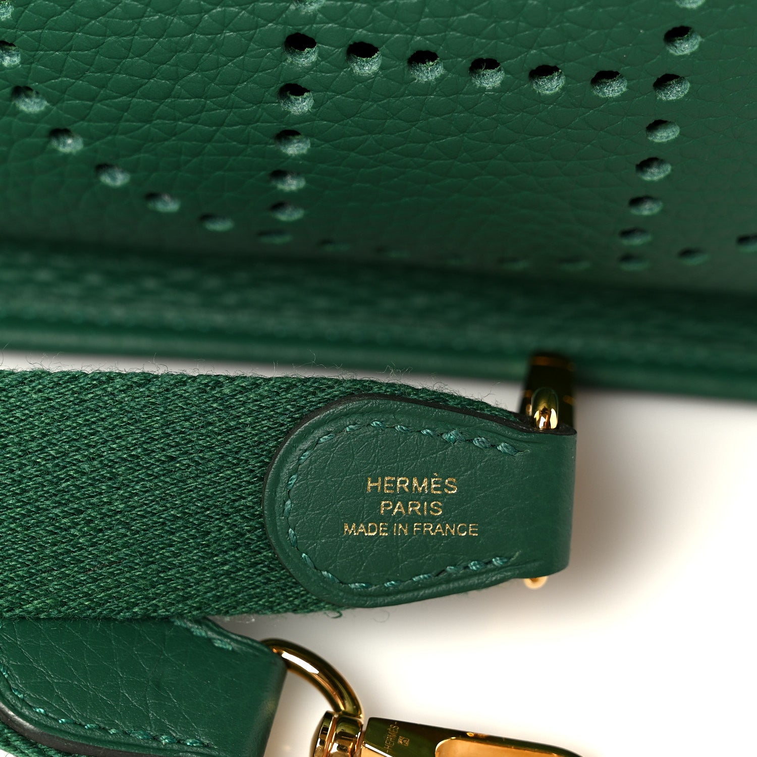 Hermes Taurillon Clemence Evelyne TPM Vert Vertigo 8 of 11