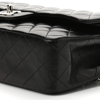 Chanel Lambskin Quilted Medium Double Flap Black 10 of 11