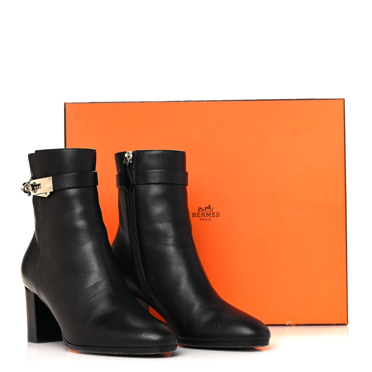 Calfskin Saint Germain Ankle Boots 36 Black
