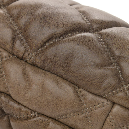 Chanel Lambskin Bubble Quilt Flap Brown 11 of 14