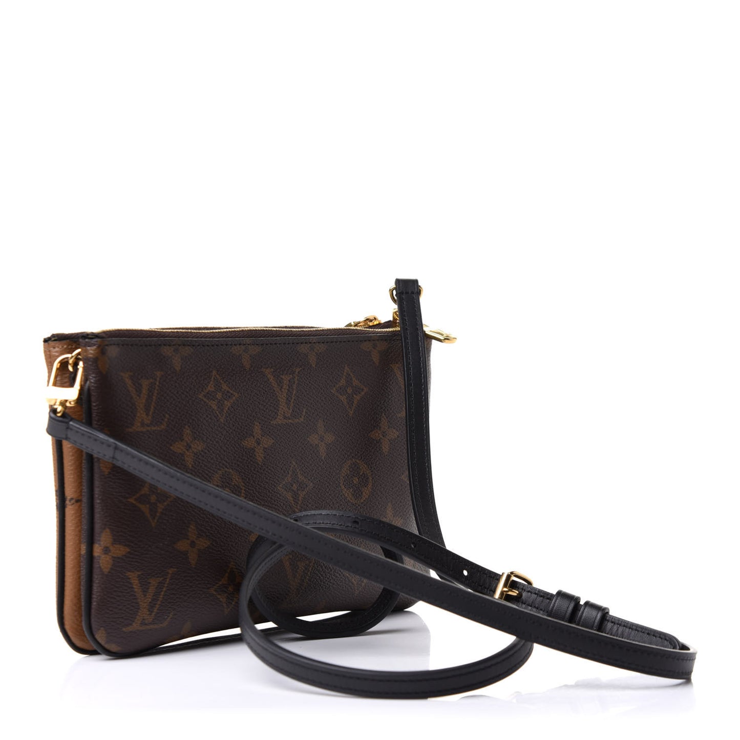 Reverse Monogram Giant Double Zip Pochette