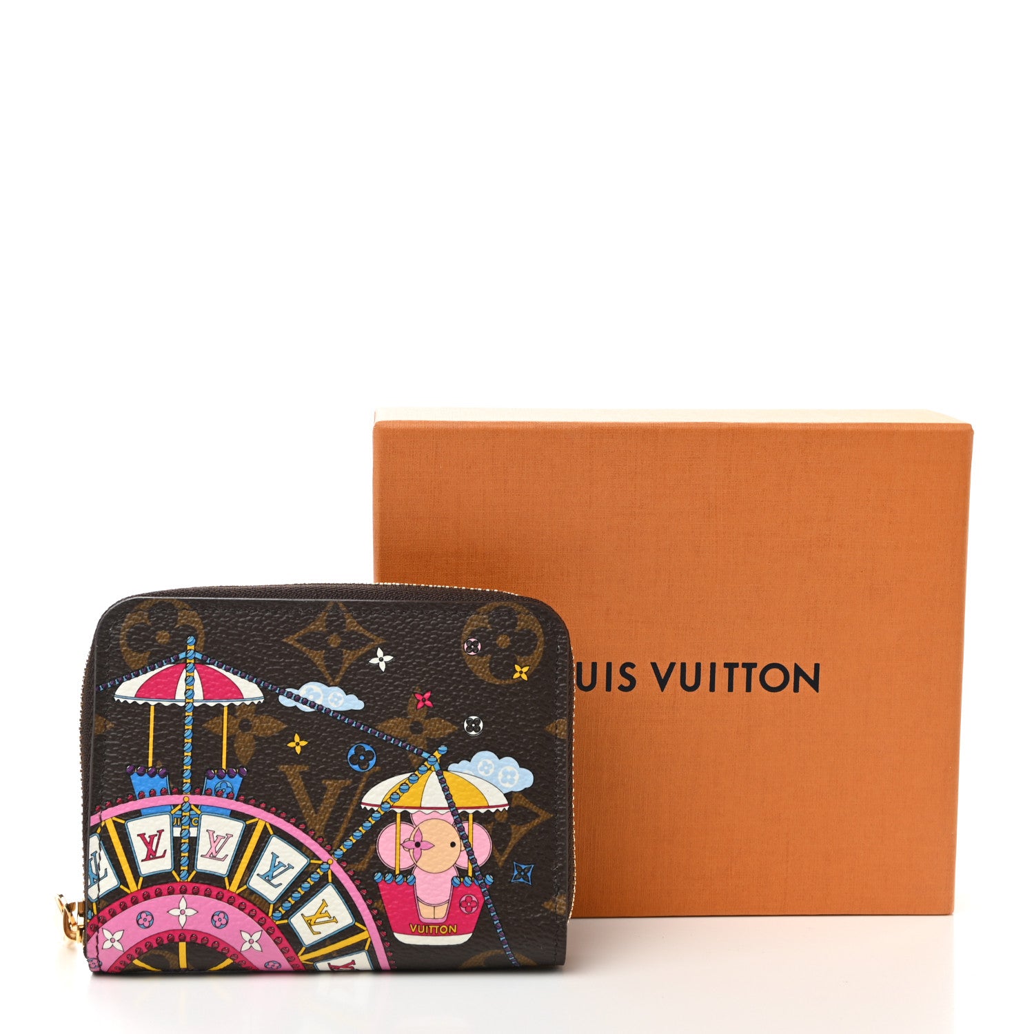 Louis Vuitton Monogram 2020 Christmas Animation Big Wheel Zippy Coin Purse Rose Ballerine 7 of 7