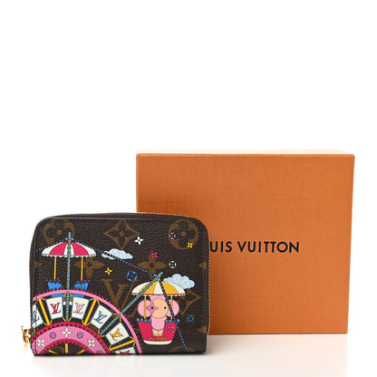 Louis Vuitton Monogram 2020 Christmas Animation Big Wheel Zippy Coin Purse Rose Ballerine 7 of 7