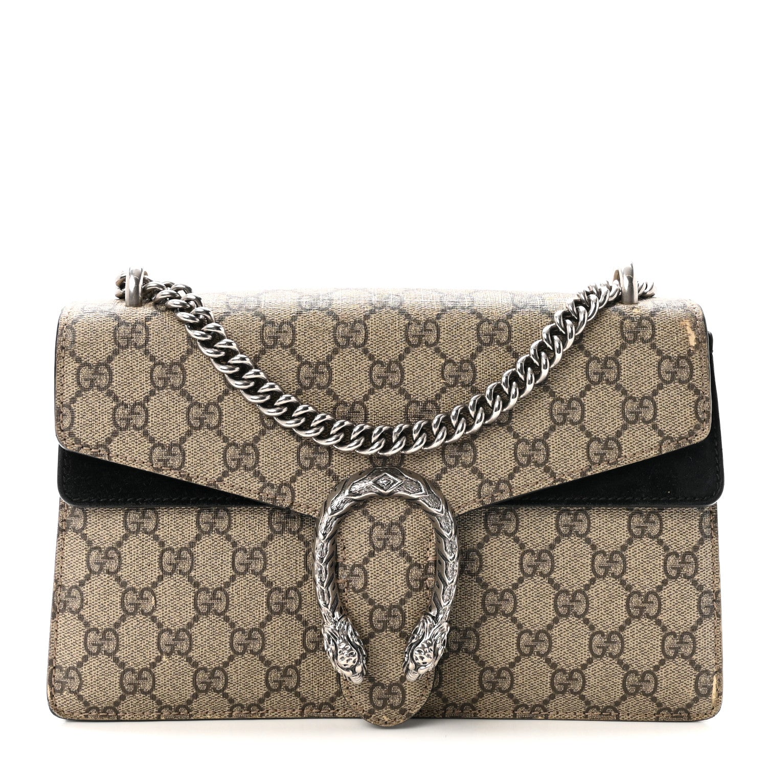 Gucci GG Supreme Monogram Small Dionysus Shoulder Bag Black 1 of 10