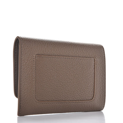 Mulberry Small Classic Grain Continental Key Coin Pouch Clay 3 of 8