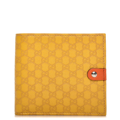 Gucci Microguccissima Bi-Fold Wallet Bumblebee Dark Orange Mystic White 1 of 8