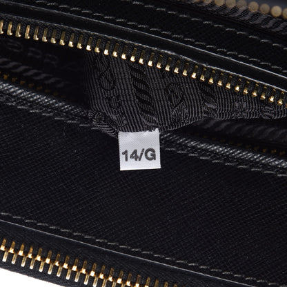 Prada Saffiano Small Galleria Double Zip Tote Black 9 of 10