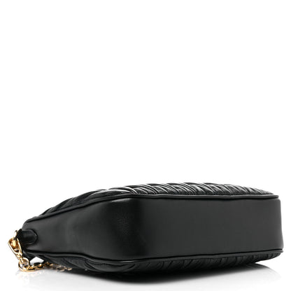 Miu Miu Nappa Matelasse Shoulder Bag Black 4 of 8