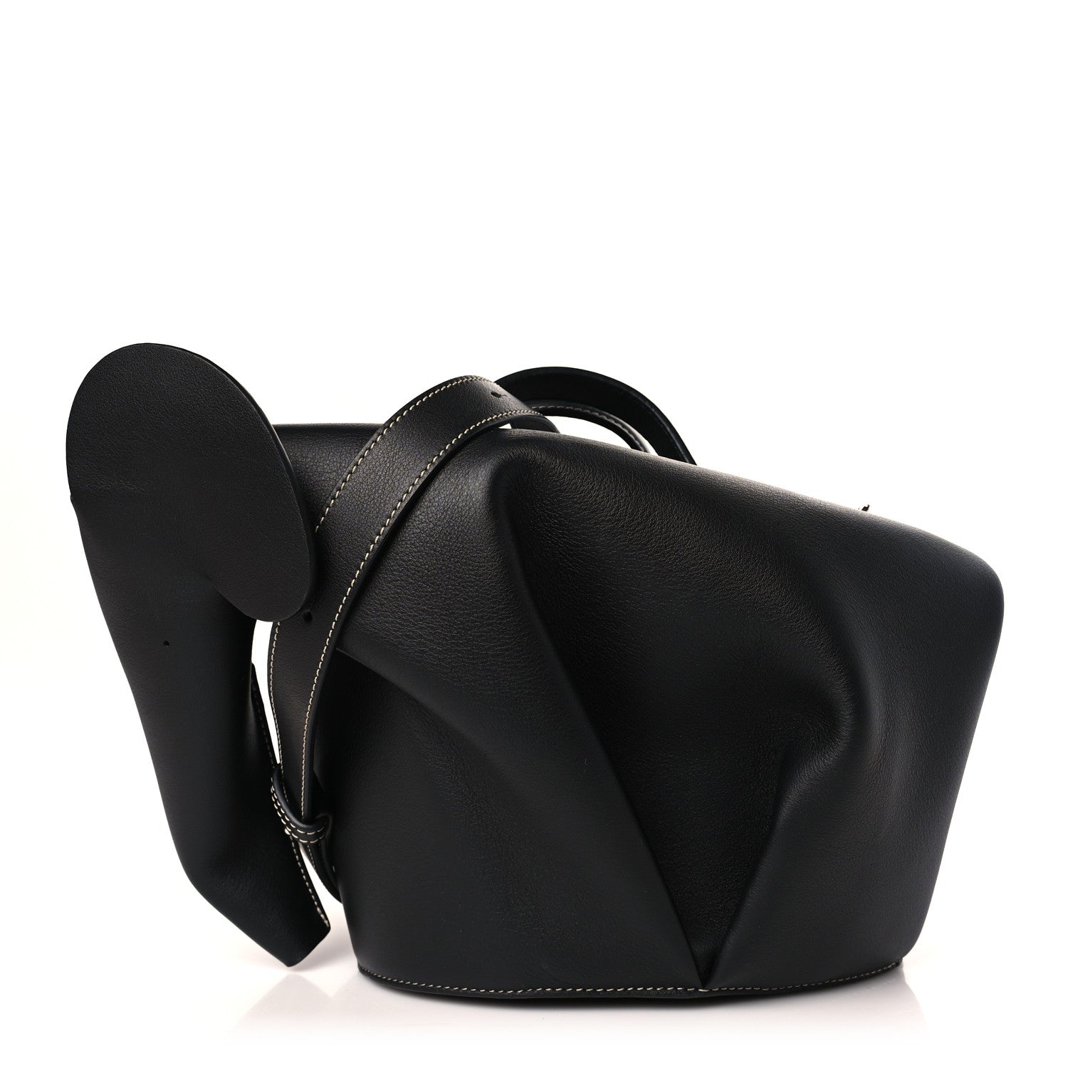 Loewe Calfskin Large Elephant Crossbody Bag Black 1 of 9