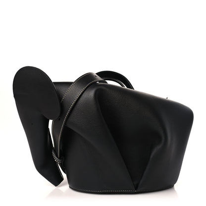 Loewe Calfskin Large Elephant Crossbody Bag Black 1 of 9