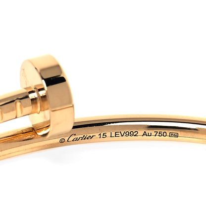 Cartier 18K Yellow Gold Small Juste Un Clou Bracelet 15 4 of 5