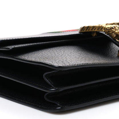 Gucci Calfskin Web Small Dionysus Shoulder Bag Black 9 of 10