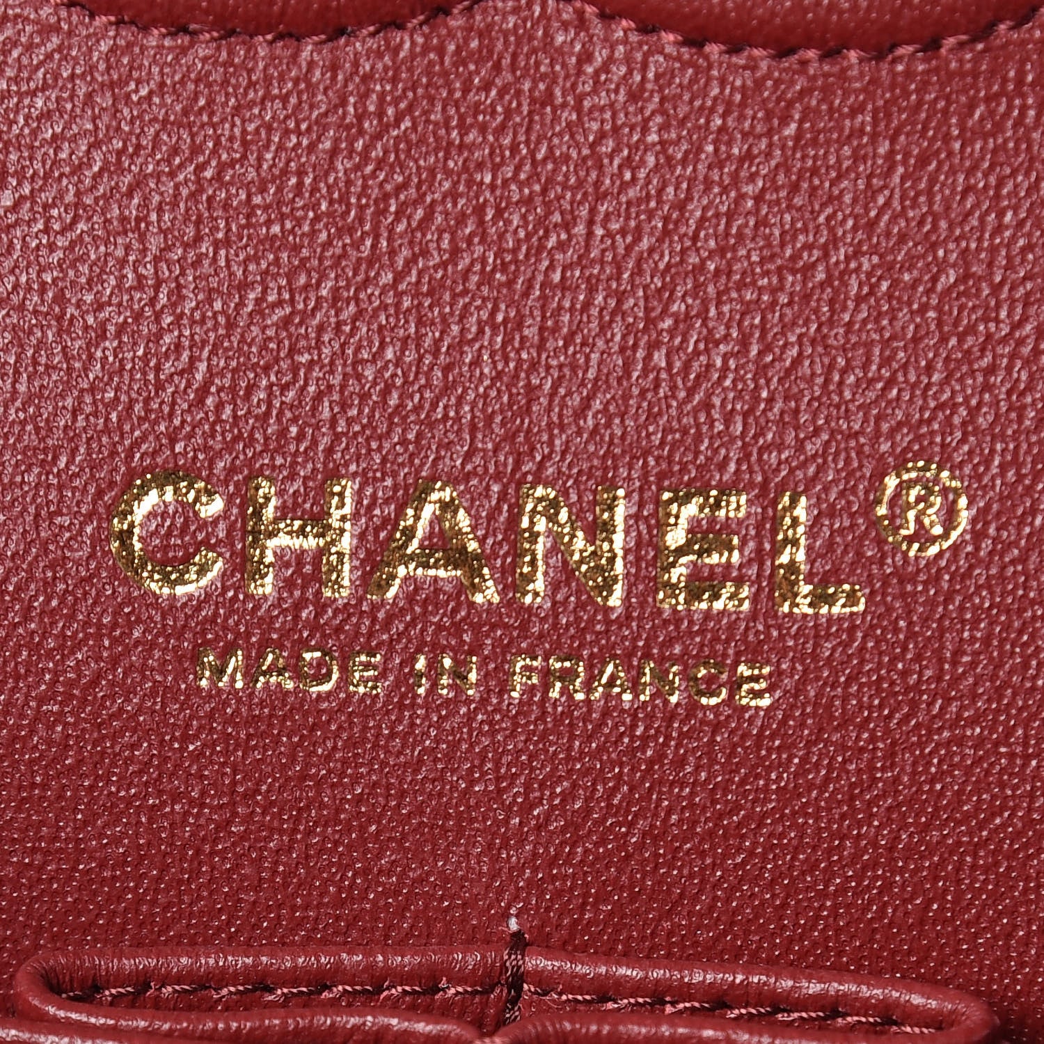 Chanel Iridescent Caviar Quilted Medium Double Flap Burgundy 8 of 12