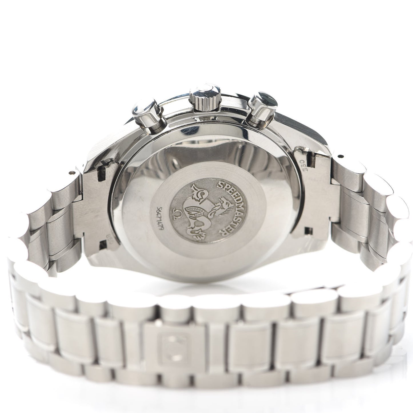 Stainless Steel 38mm Speedmaster Automatic Watch Black 3523.50