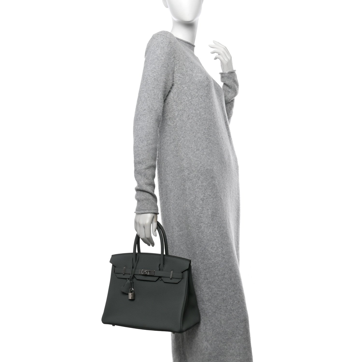 Hermes Togo Birkin 30 Vert Amande 2 of 11