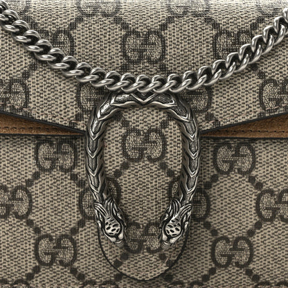 Gucci GG Supreme Monogram Super Mini Dionysus Shoulder Bag Taupe 7 of 10