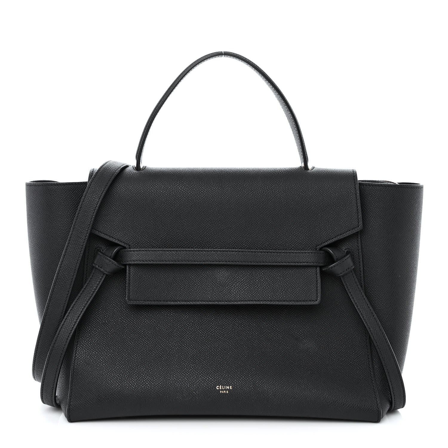 Celine Grained Calfskin Mini Belt Bag Black 1 of 10