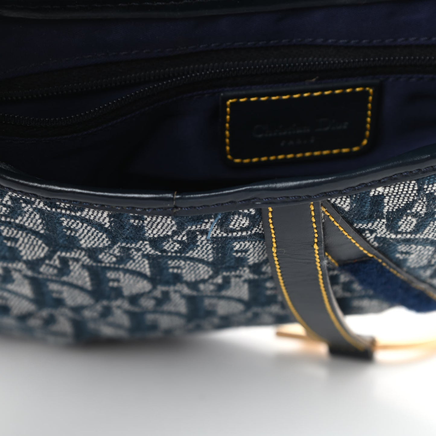 Monogram Saddle Bag Blue