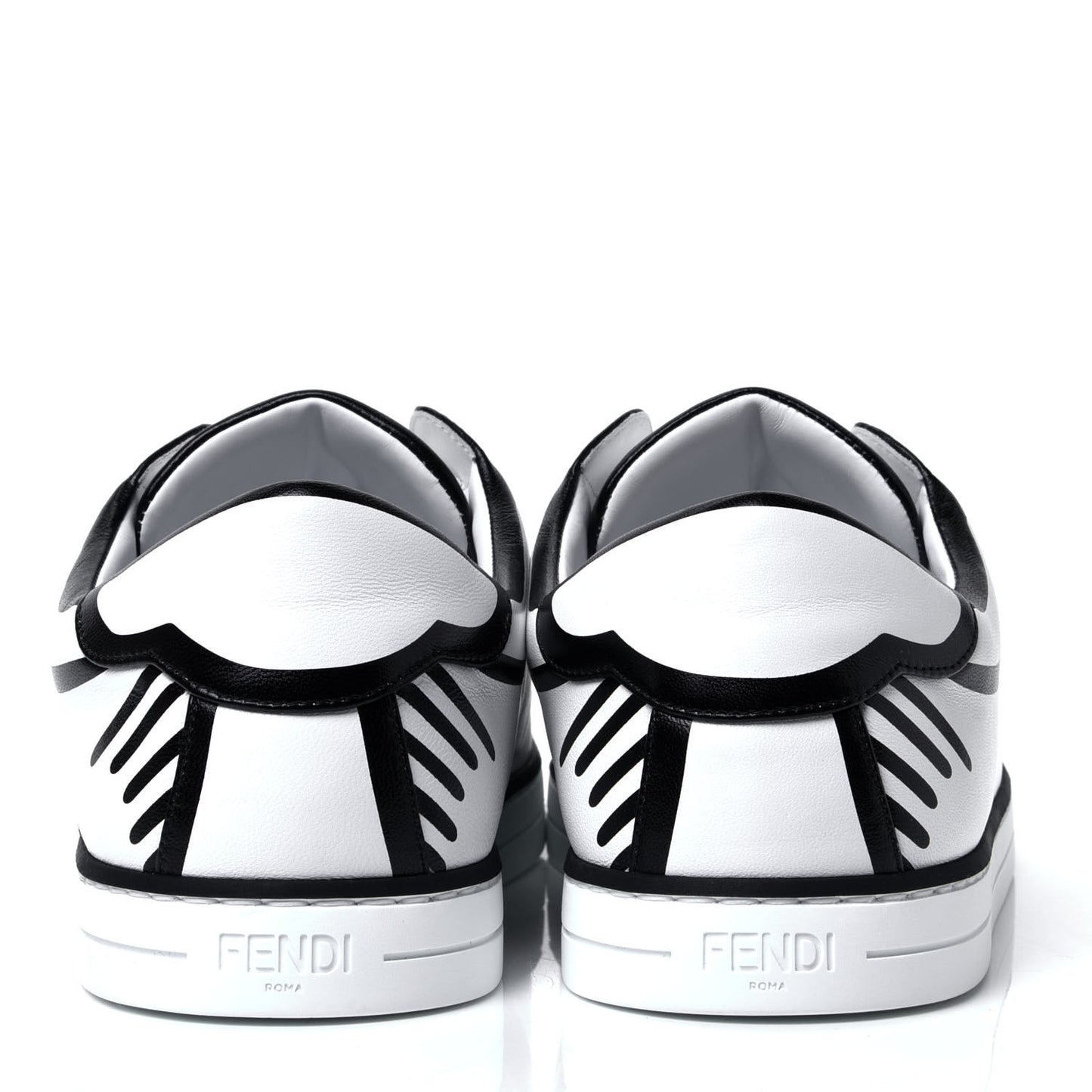 X JOSHUA VIDES Nappa Rockoclick Slip On Sneakers 38.5 Snow White Black