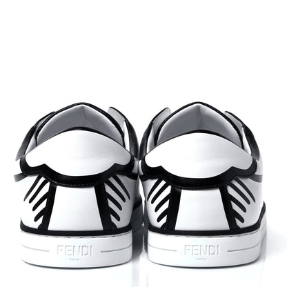 Fendi X JOSHUA VIDES Nappa Rockoclick Slip On Sneakers 38.5 Snow White Black 6 of 11