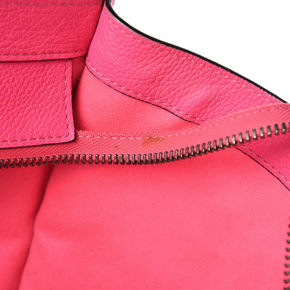 Celine Drummed Calfskin Mini Luggage Fluo Pink 11 of 20